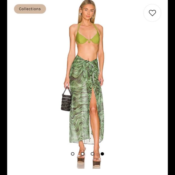 Nila Skirt Cover-Up in Saltation Basil Multi Cult Gaia - Picture 8 of 9